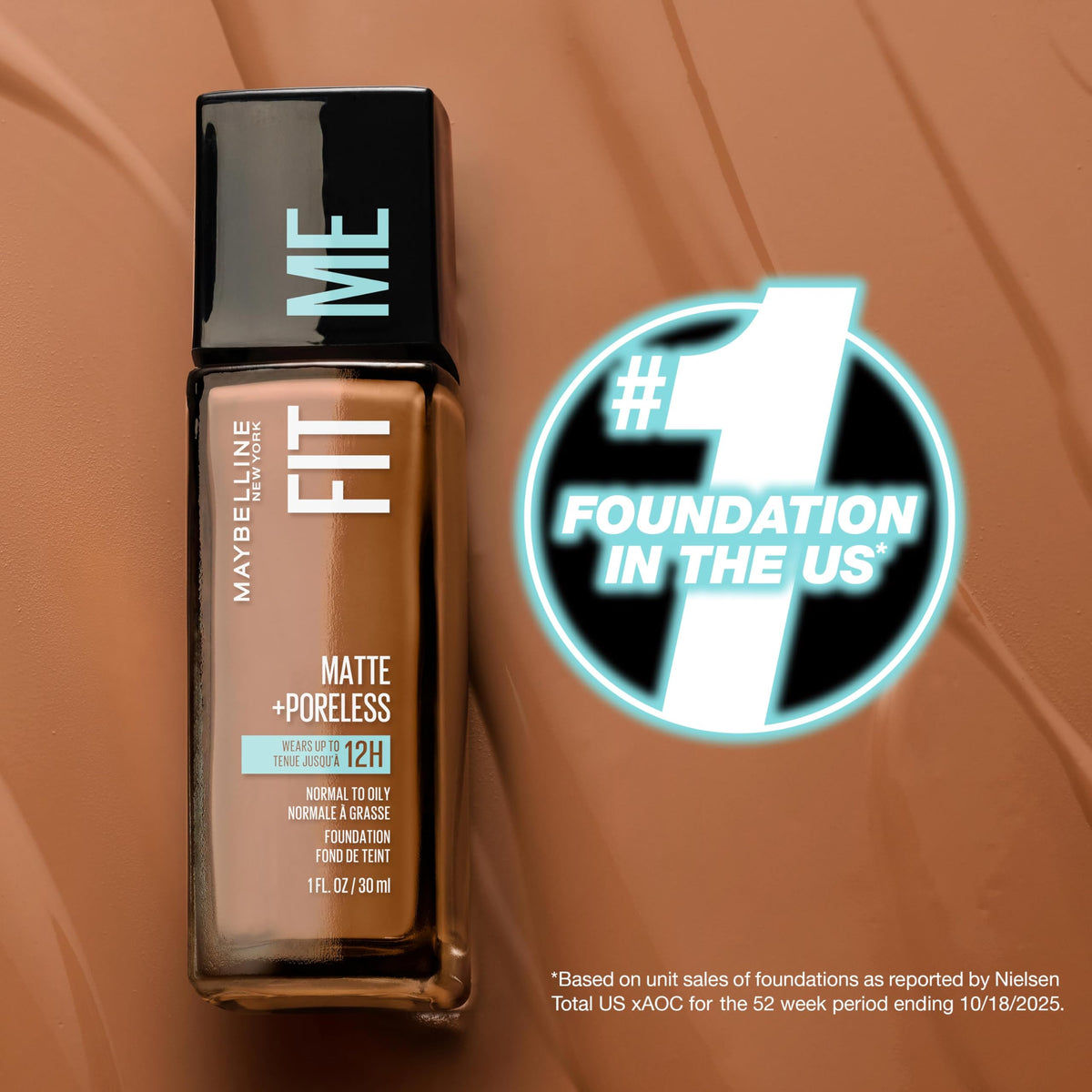 Maybelline arm swatch of Natural Buff demonstrating true-to-skin color matching