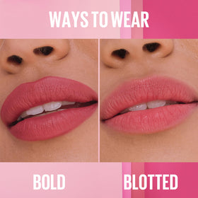 MAYBELLINE lifestyle evening look shows bold chocolate-brown matte impact