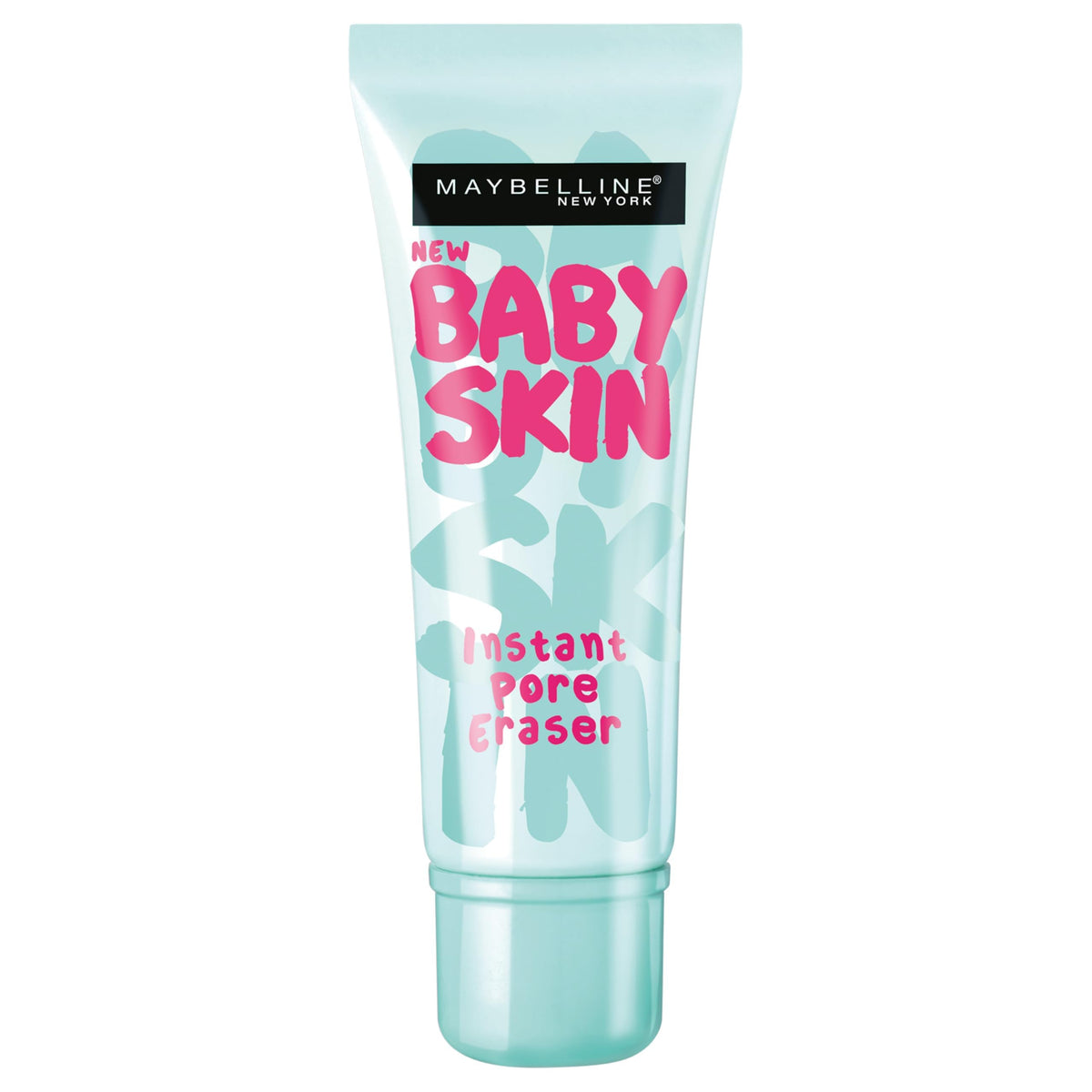 Maybelline Baby Skin front packaging showing clear primer tube and benefit