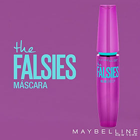 Maybelline back label detail showing product info and waterproof benefit