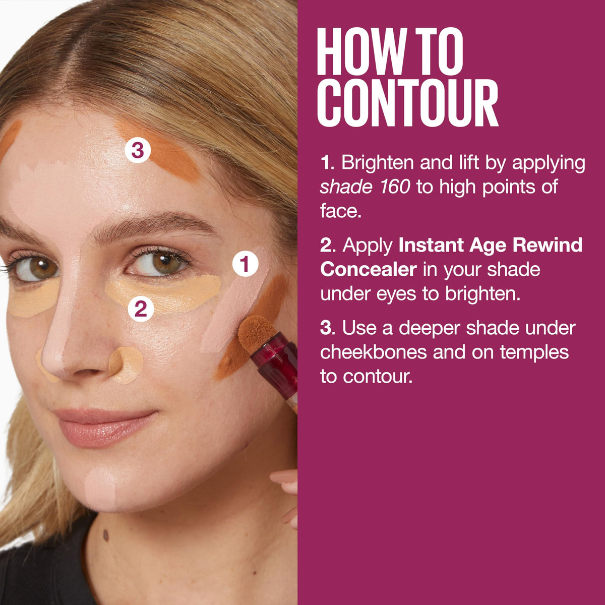 Maybelline on bathroom vanity styled for everyday routine and refreshed look