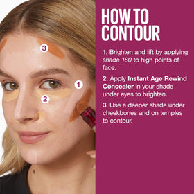 Maybelline on bathroom vanity styled for everyday routine and refreshed look
