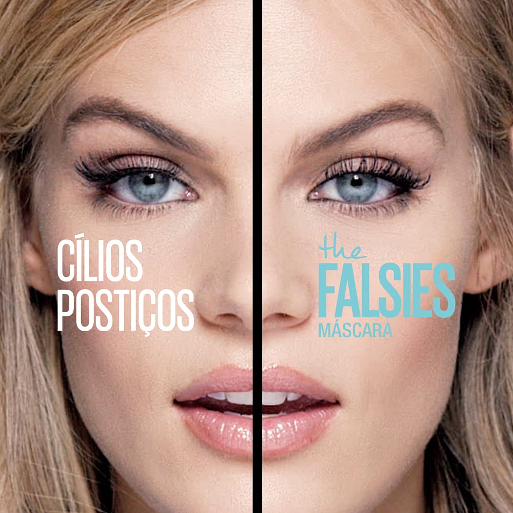 Maybelline before and after lashes comparison illustrating fuller appearance