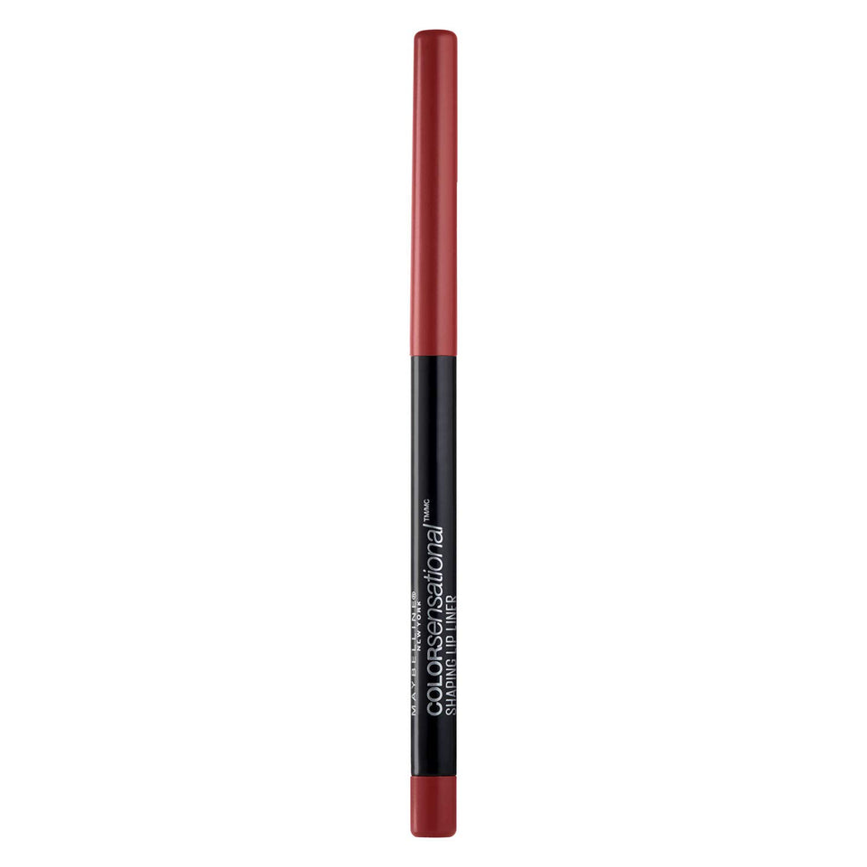 MAYBELLINE lip liner front packaging showing brick red shade and branding for accurate color choice