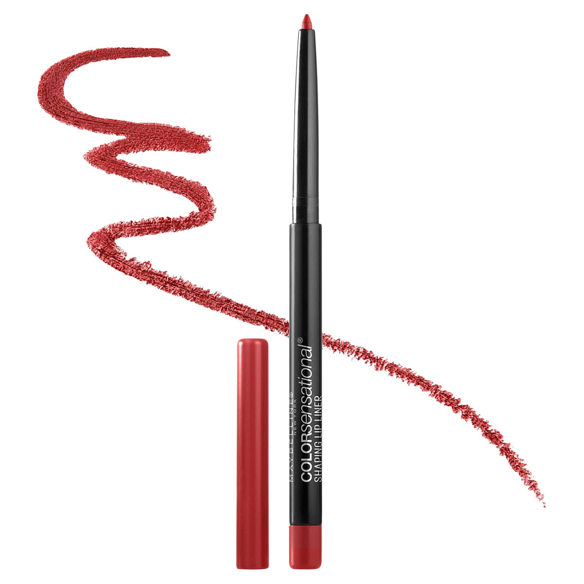 MAYBELLINE close-up of self-sharpening tip highlighting precise point for clean definition