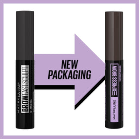 Maybelline mini sculpting brush close-up for precise brow control and grooming