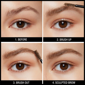 MAYBELLINE mini sculpting brush close-up for precise brow shaping