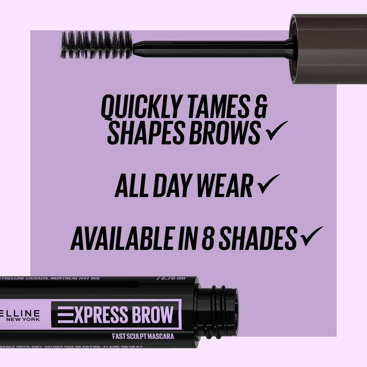 MAYBELLINE compact size in hand illustrating travel-friendly convenience