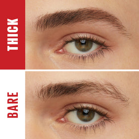 Maybelline close-up brush tip displaying precise application and grooming benefit