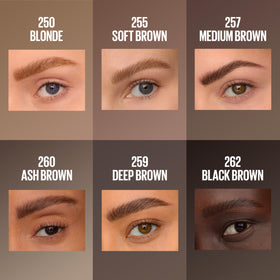 Maybelline Brow Inserts in use applying micro-strokes for natural texture