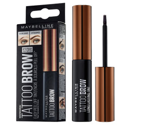 Maybelline Brow Tattoo front packaging showing product and shade for easy selection