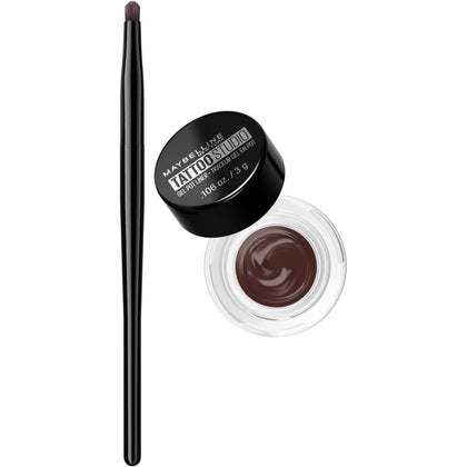 MAYBELLINE pot front view showing shade Brown 952 and precise applicator benefit