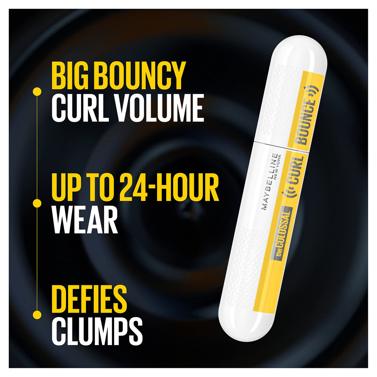 Maybelline closeup of Curl ’N’ Bounce brush for precise lash separation