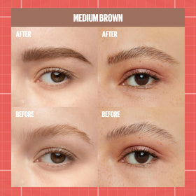 Maybelline Build-A-Brow next to coin showing compact size and portability
