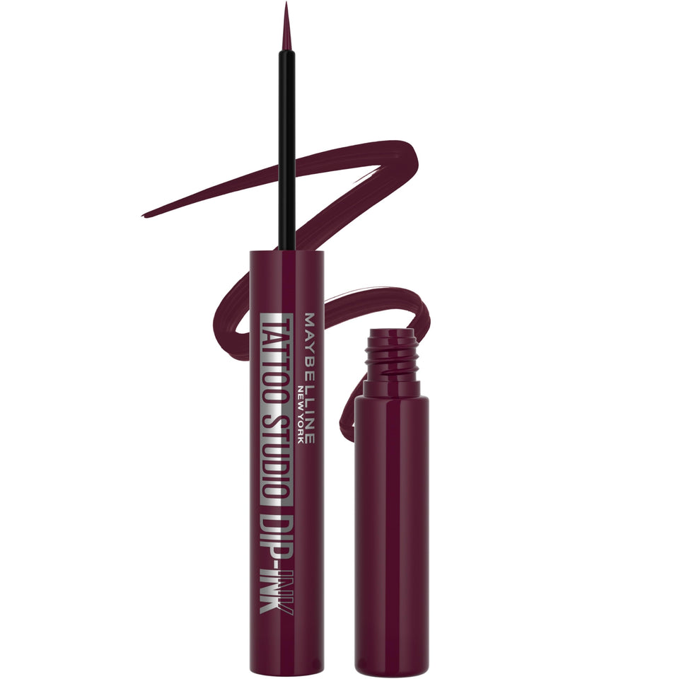 MAYBELLINE front packaging of Burgundy Boost showing shade and branding benefit long wear