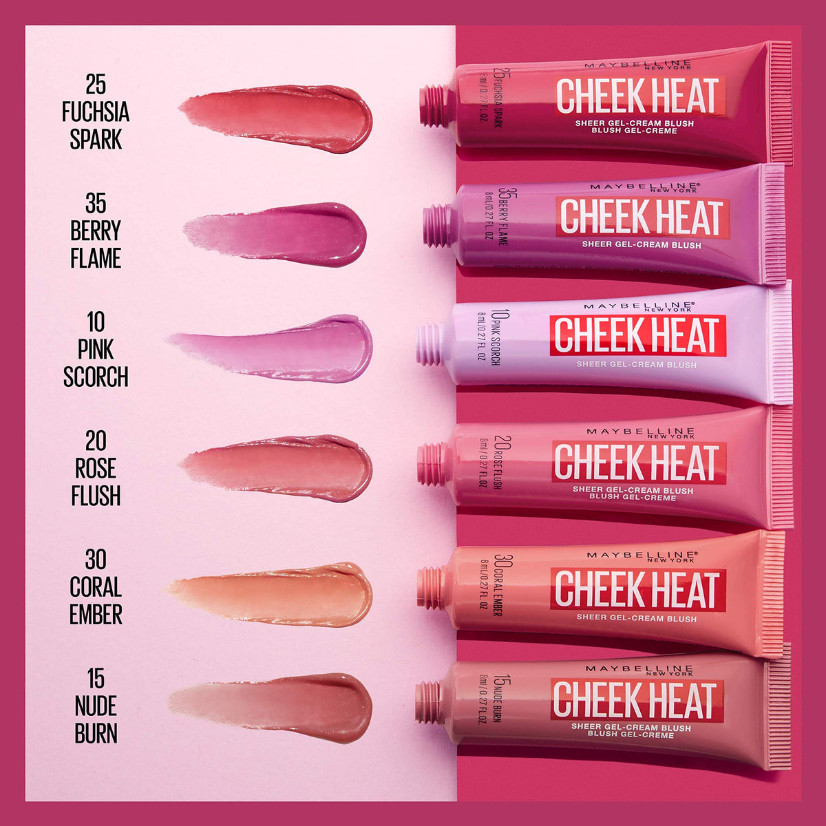 Maybelline close-up of cap and nozzle showing precise control and travel-ready benefit