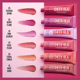 Maybelline close-up of cap and nozzle showing precise control and travel-ready benefit