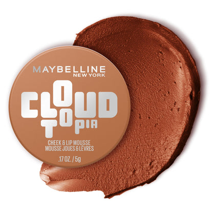 MAYBELLINE Cloudtopia front view showing compact packaging and clean design