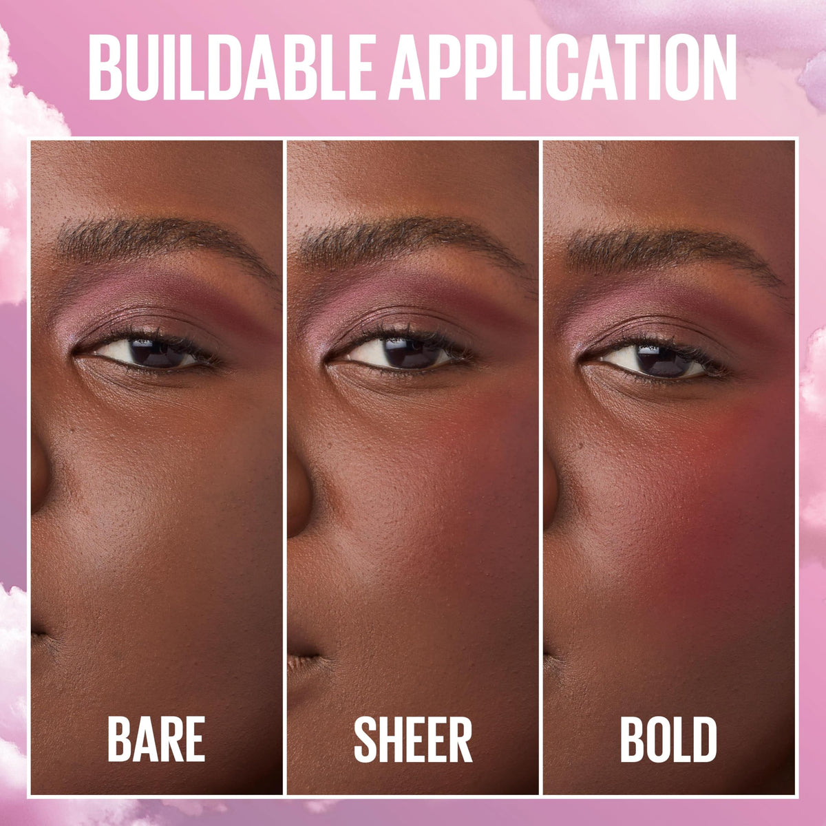 MAYBELLINE lip application demo with Dreamy Dawn showing lightweight matte finish
