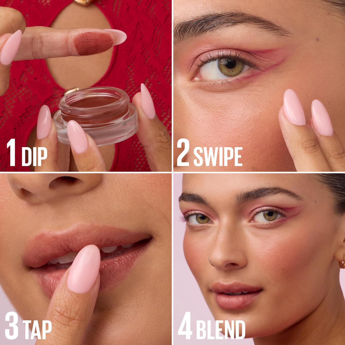 Maybelline Cloudtopia applied to lips in lifestyle shot for longwear, natural tint