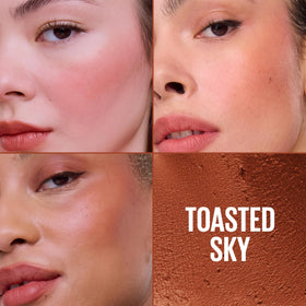 MAYBELLINE Cloudtopia mousse texture close-up highlighting airy blendability
