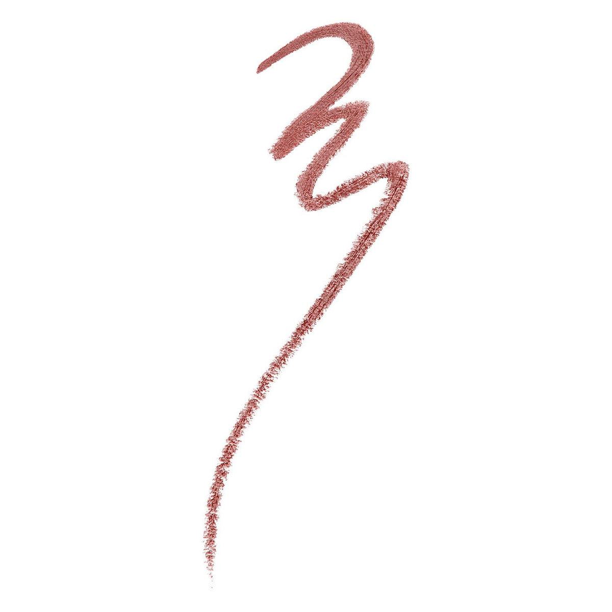 Maybelline shade swatch and pencil next to ruler showing true color and size