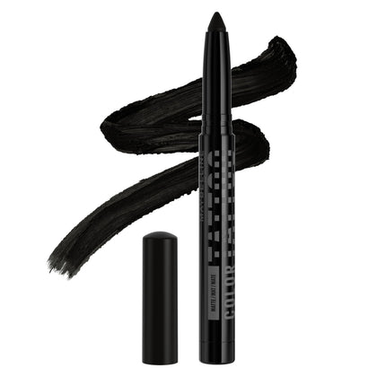 MAYBELLINE front view of I am Rebellious stick showing packaging and shade benefits