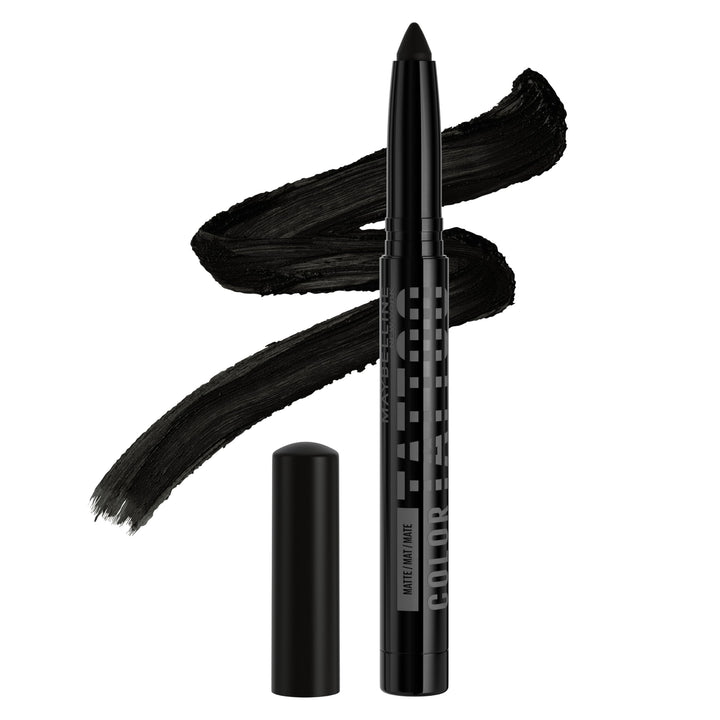 MAYBELLINE front view of I am Rebellious stick showing packaging and shade benefits