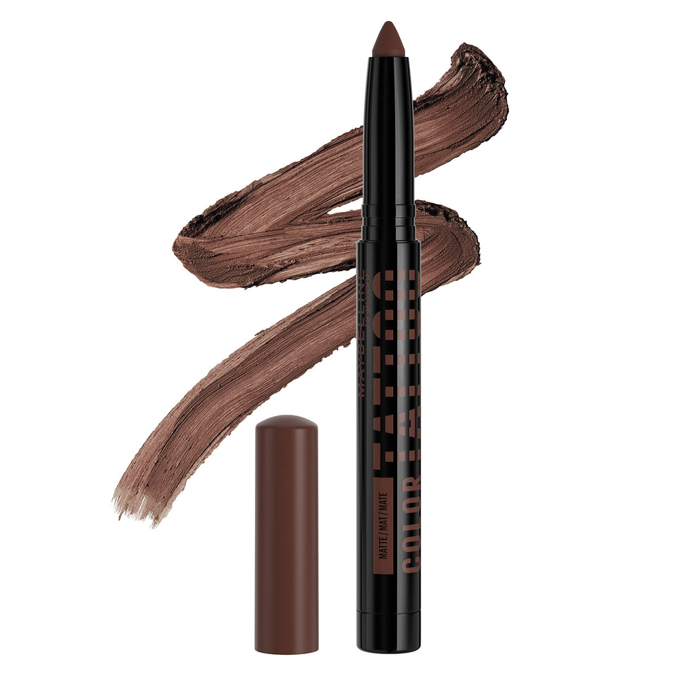 MAYBELLINE front packaging of Color Tattoo Stix showing color and finish benefit