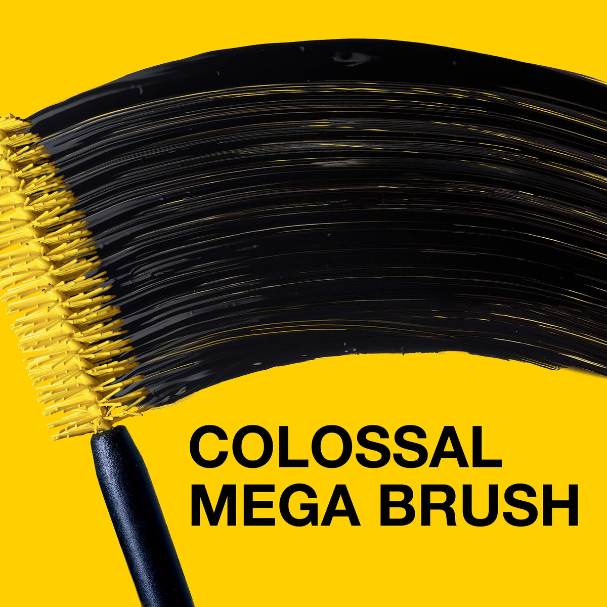 Maybelline applicator sweeping lashes from root to tip for lifted voluminous benefit