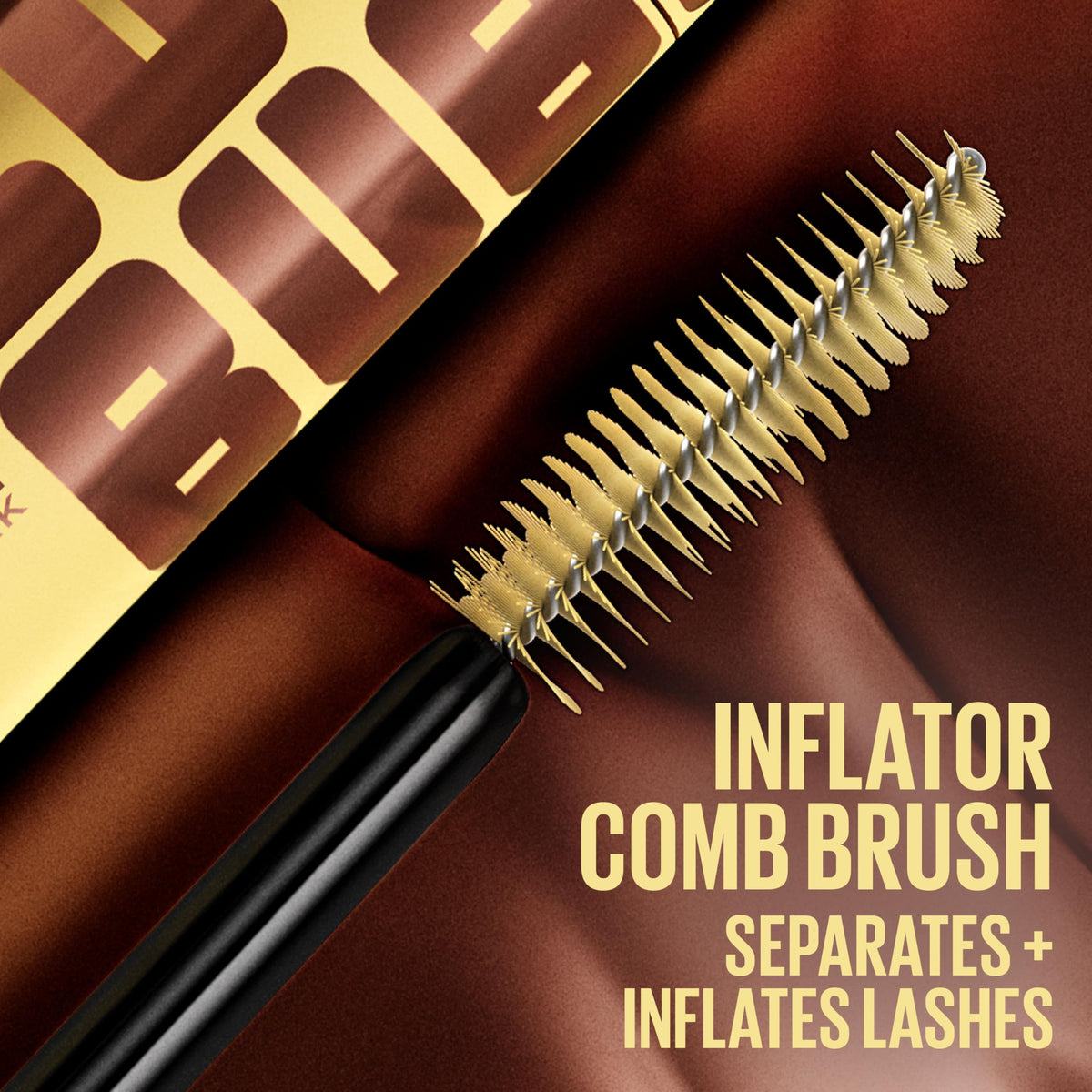 Maybelline Colossal Bubble in a makeup bag ready for on-the-go touch-ups and glam