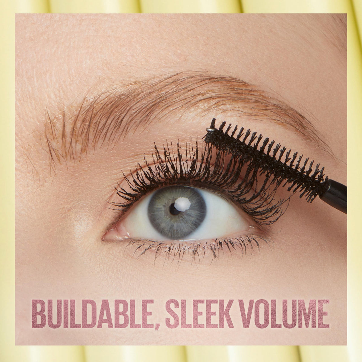 Maybelline Colossal Bubble texture stroke on paper illustrating smooth formula