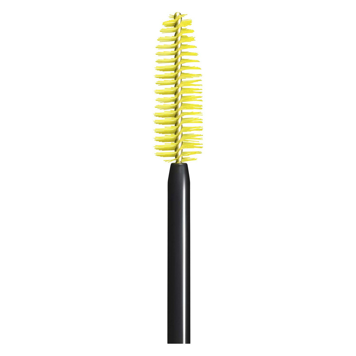 Maybelline open tube with wand showing brush shape for even coating