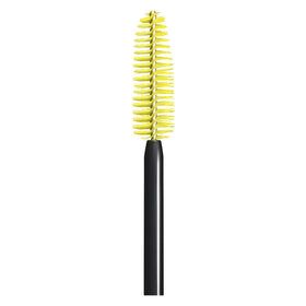 Maybelline open tube with wand showing brush shape for even coating