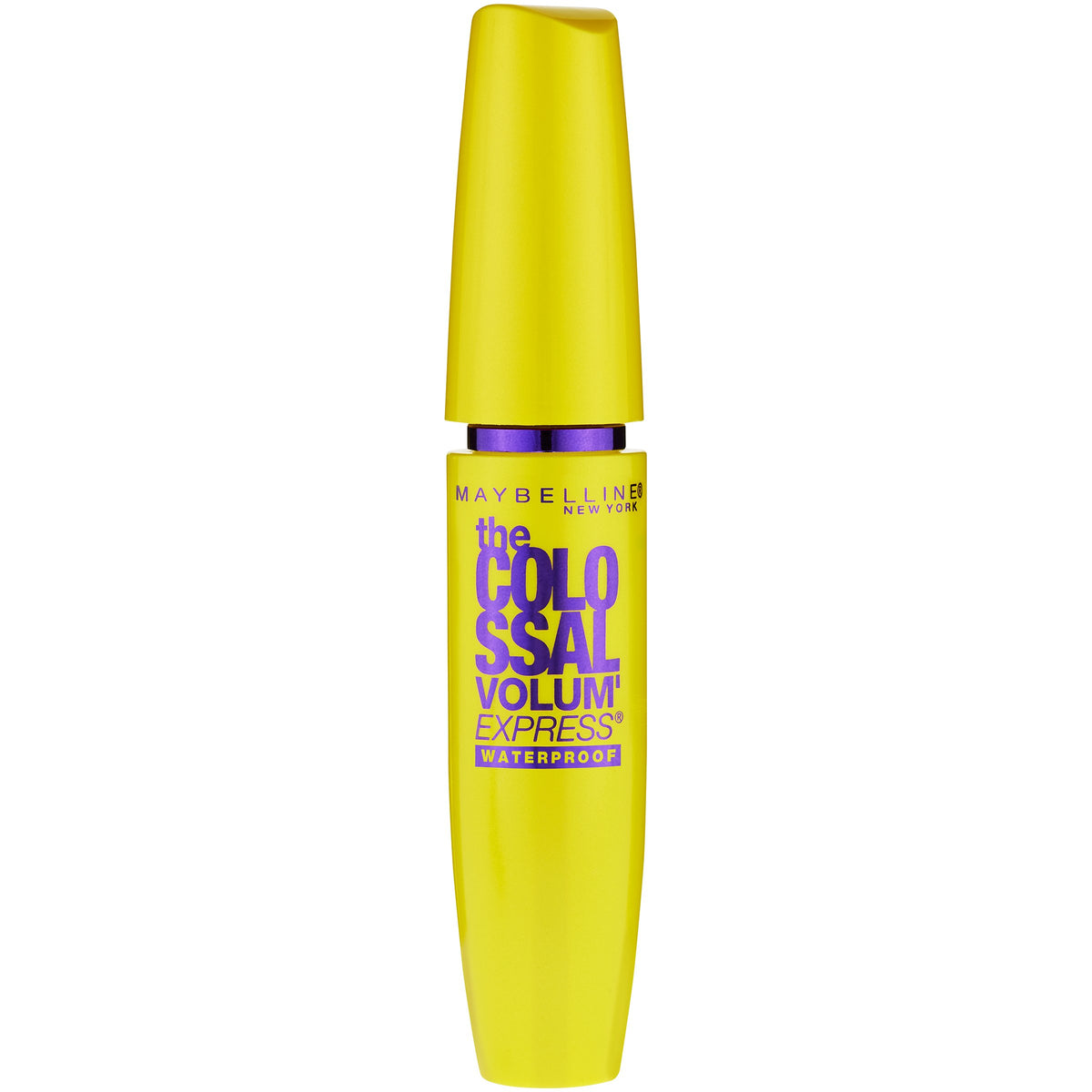 Maybelline wand with formula swipe illustrating smooth, clump-free texture