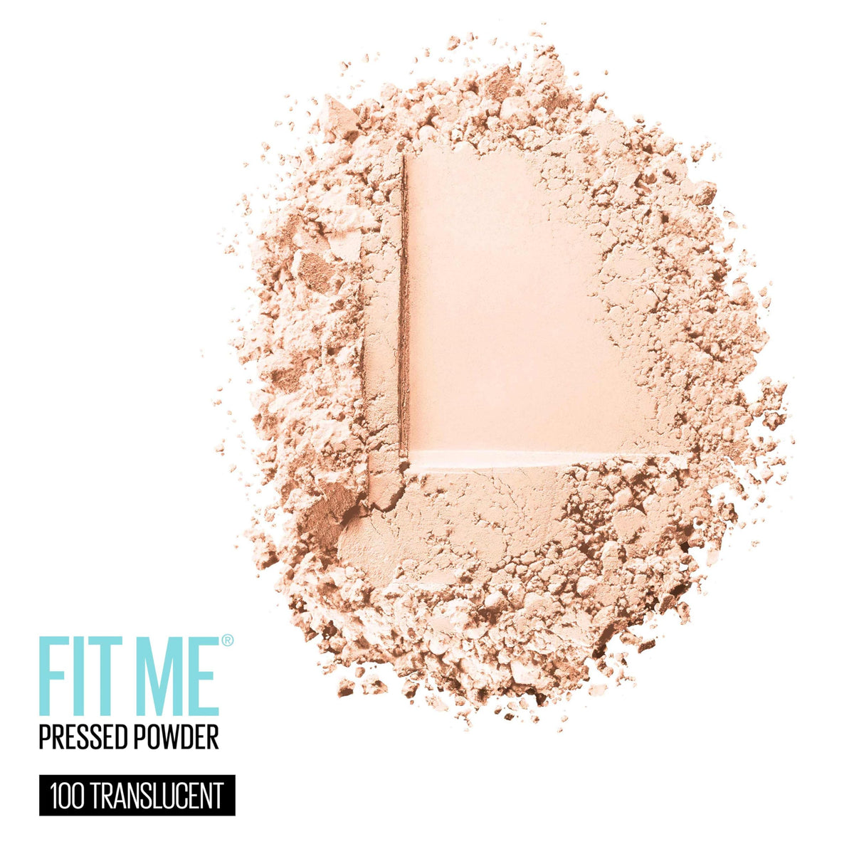 Maybelline compact open to reveal pressed powder and sponge for easy application