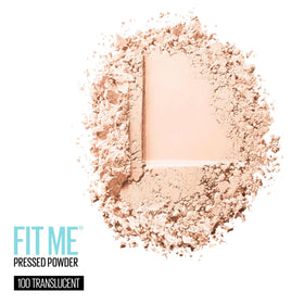 Maybelline compact open to reveal pressed powder and sponge for easy application