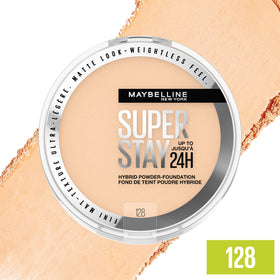 Maybelline compact with application puff demonstrating easy use