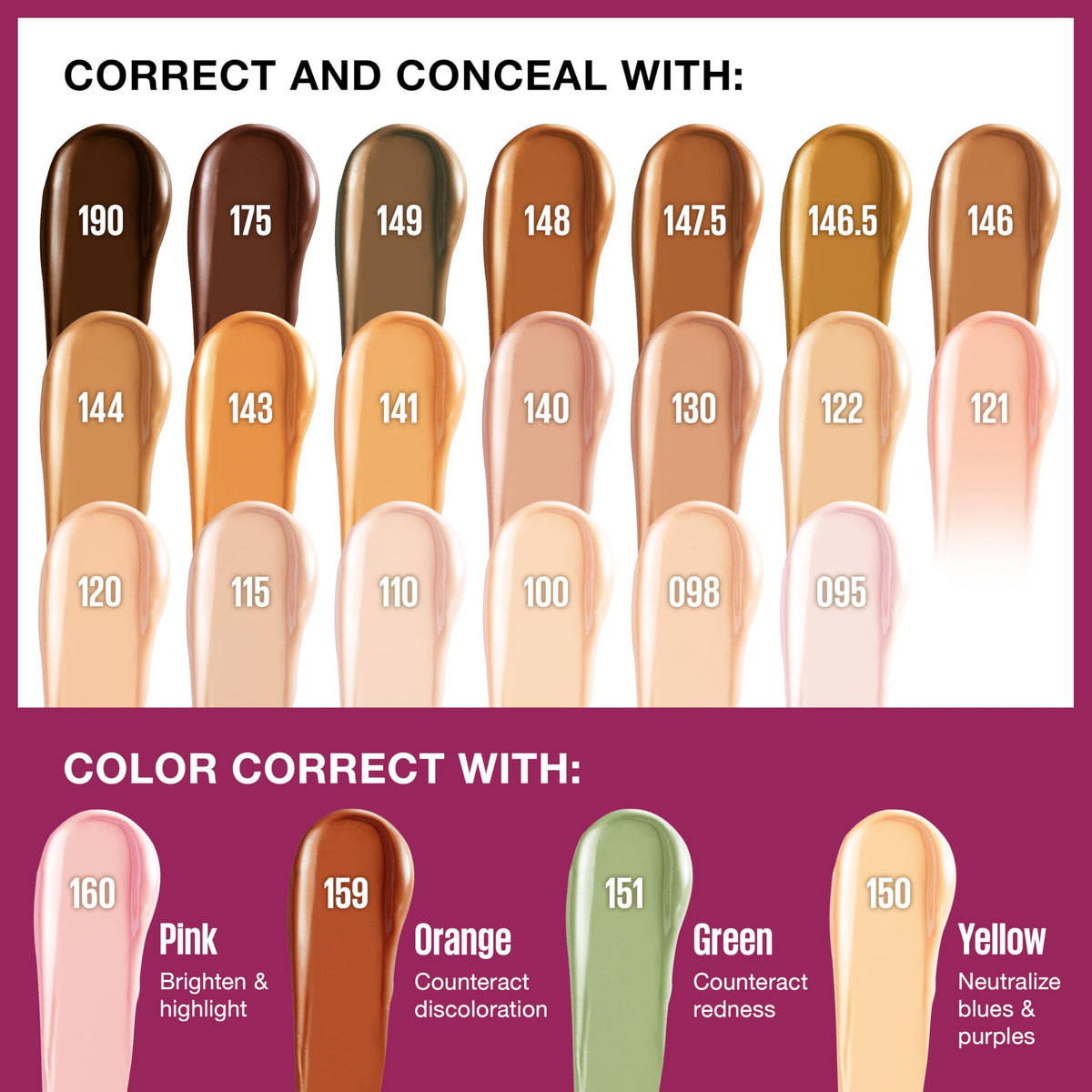 Maybelline concealer inside a makeup bag showing portability and on-the-go use