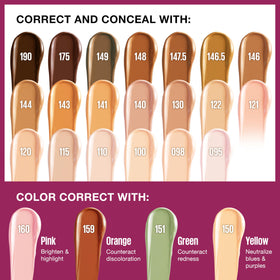 Maybelline concealer inside a makeup bag showing portability and on-the-go use