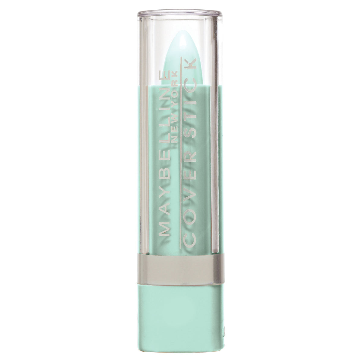 MAYBELLINE cover stick front packaging showing product and green shade for redness control