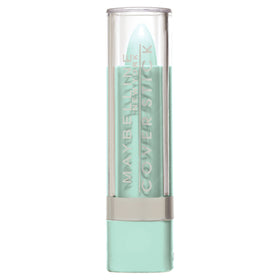 MAYBELLINE cover stick front packaging showing product and green shade for redness control