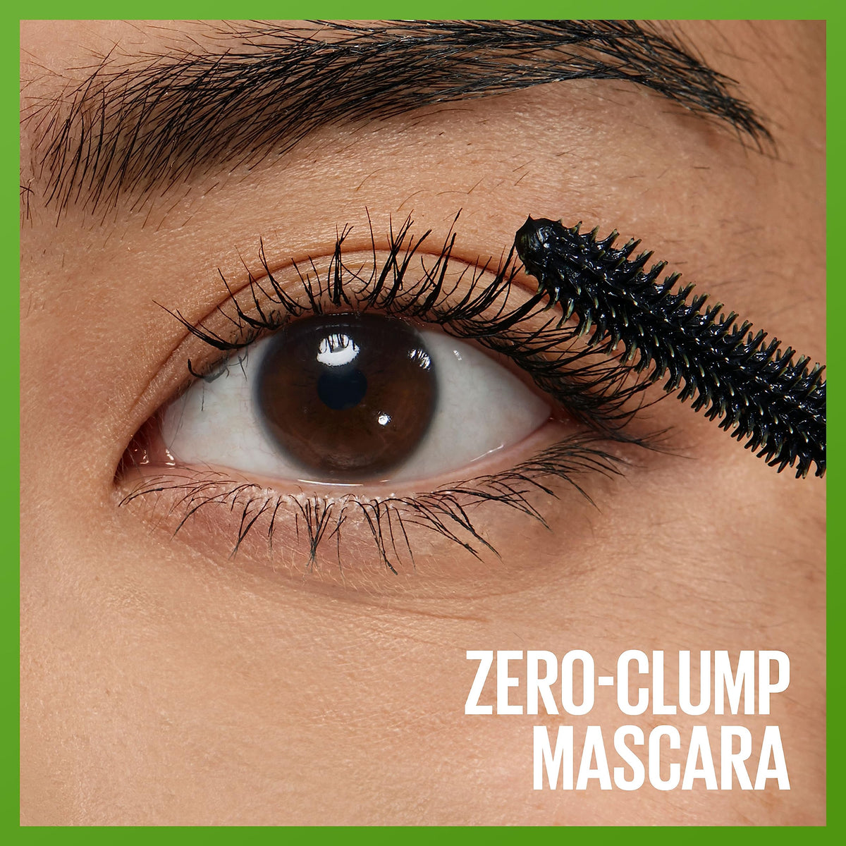 Maybelline wand detail highlighting flexible shaped brush for precise application benefit