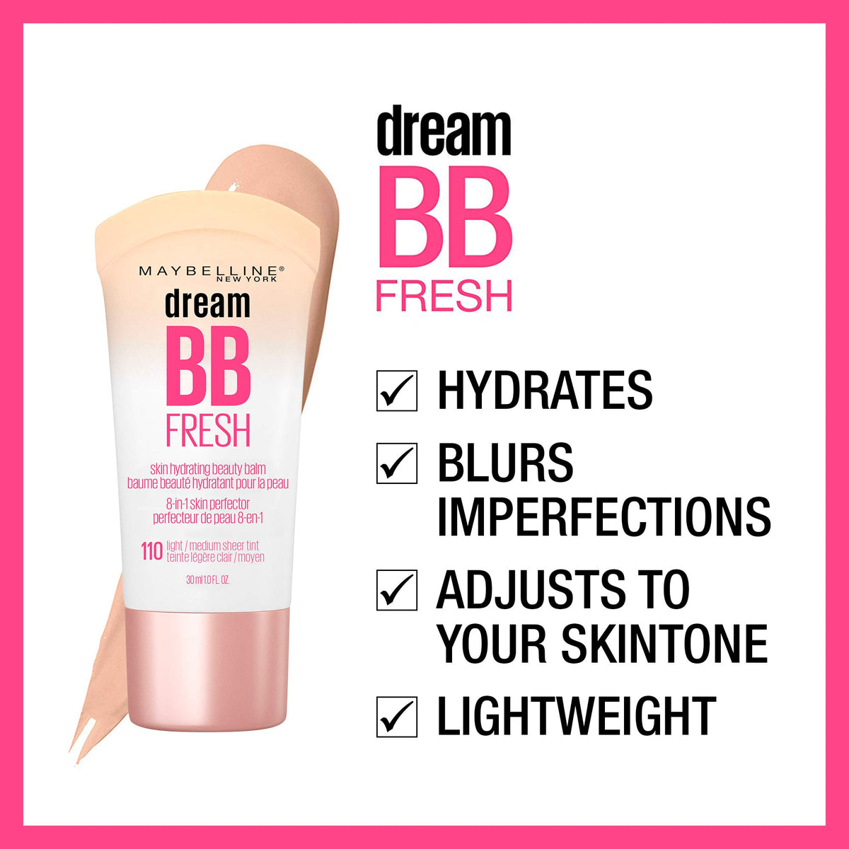 MAYBELLINE application with fingertip blending, quick natural-looking coverage