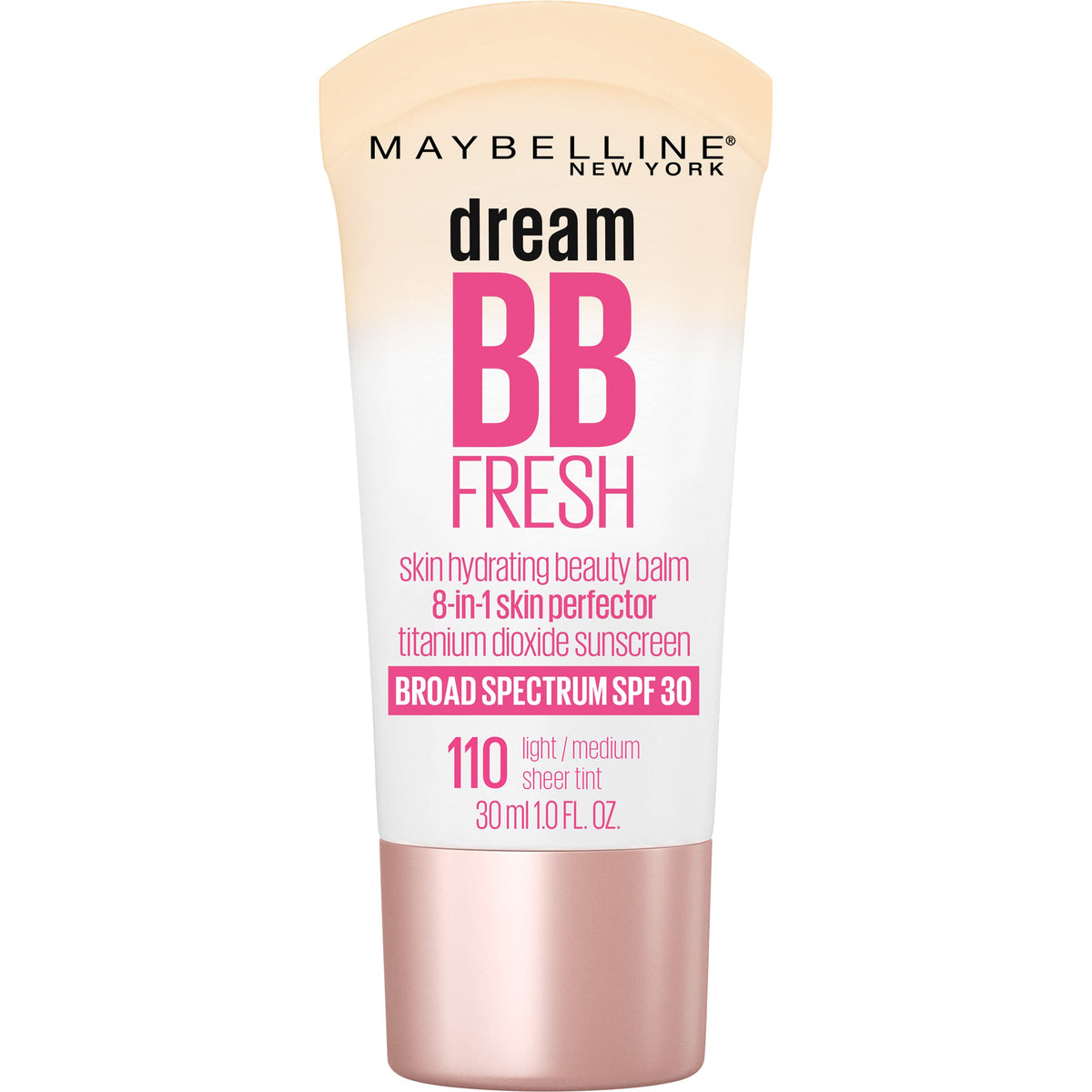 MAYBELLINE front tube showing product packaging and shade label, easy identification benefit