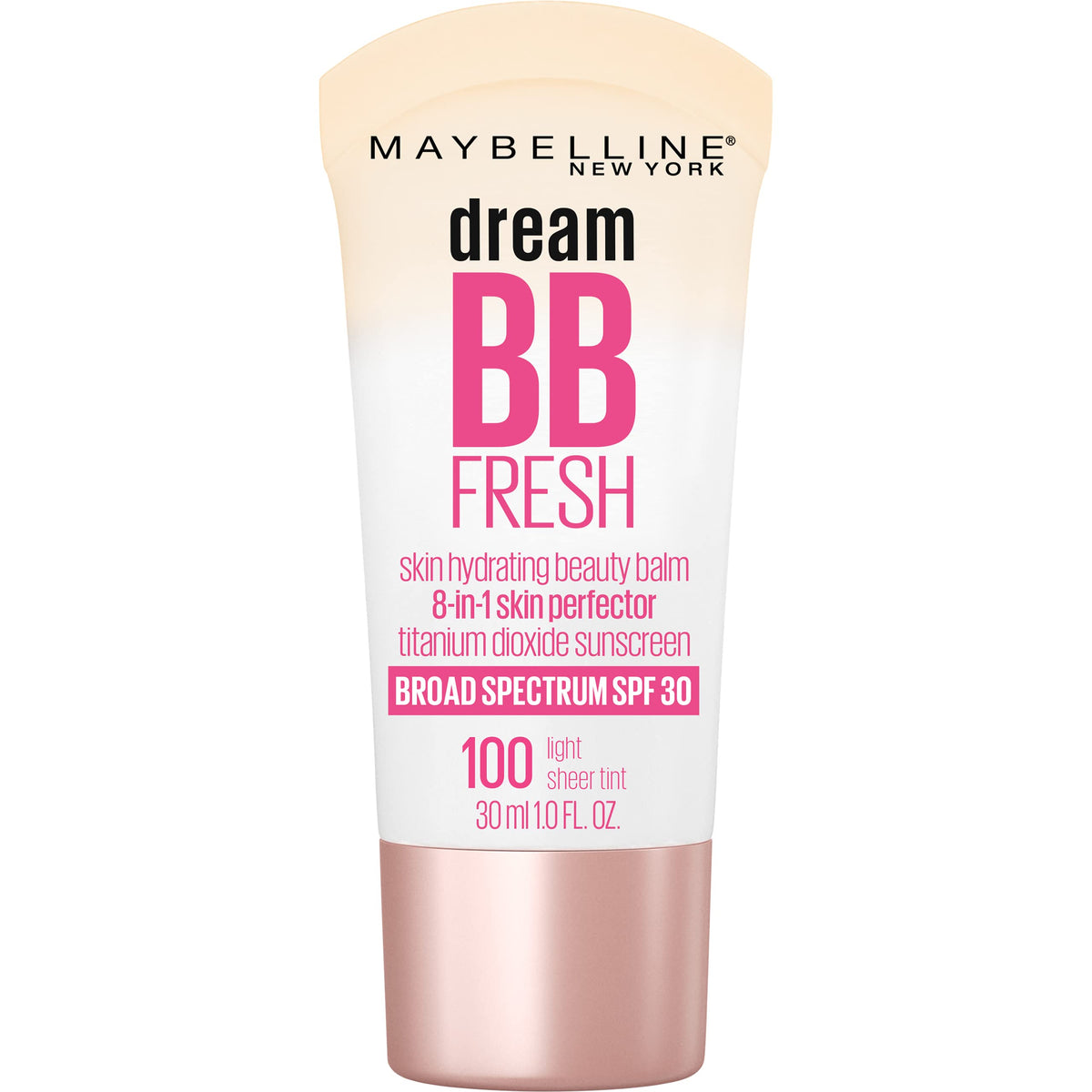 Maybelline front packaging showing product and shade, instantly evens skin