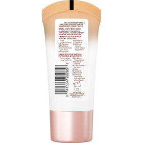 MAYBELLINE close-up texture swipe of BB cream, hydrating lightweight finish