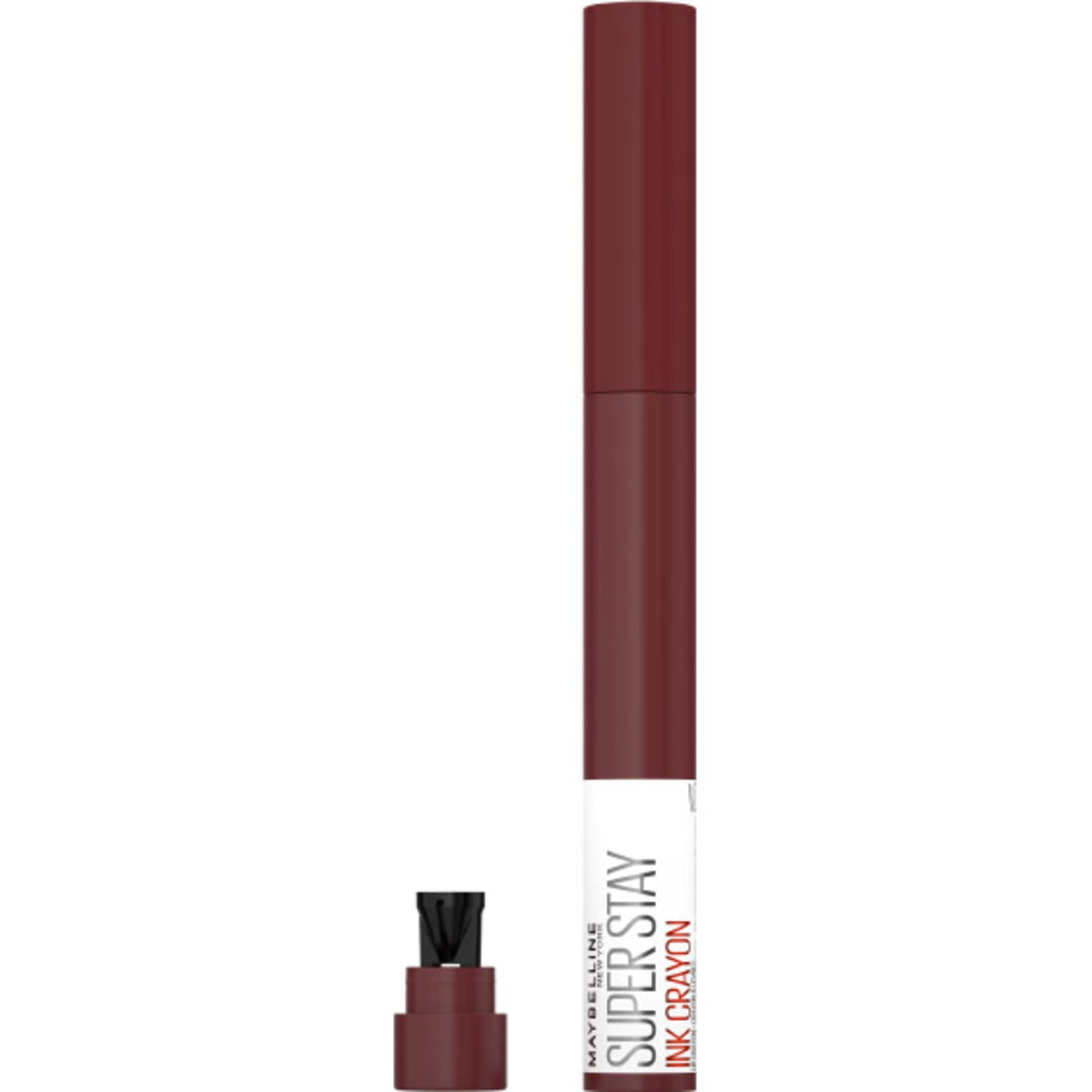 Maybelline crayon inside a small makeup bag illustrating portability and convenience