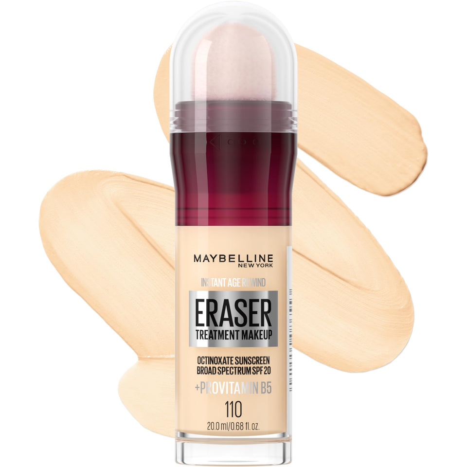 Maybelline front packaging showing product and shade label benefits lightweight coverage
