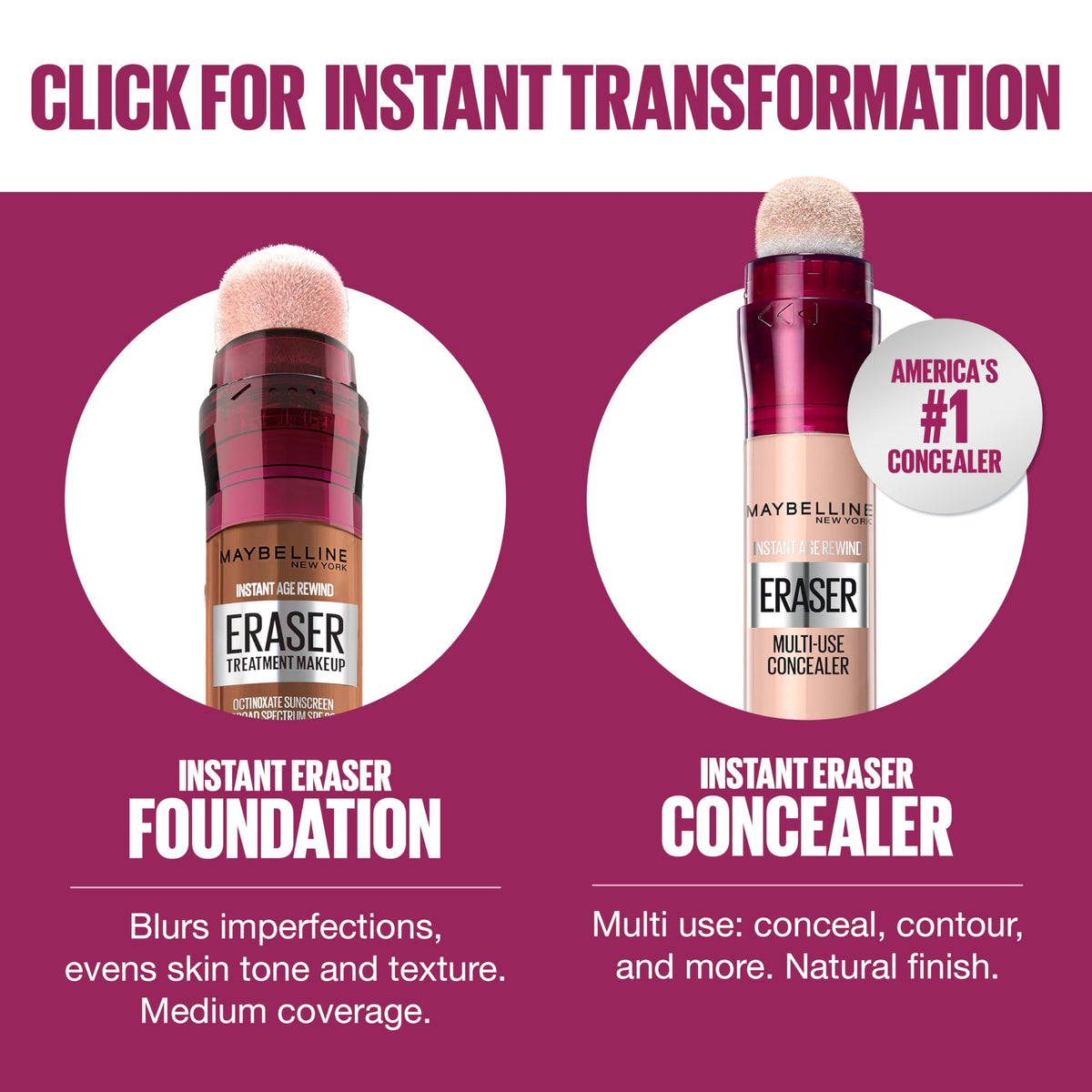 MAYBELLINE product in hand for scale, showing compact travel-friendly benefit